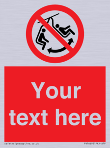 PV7669: Custom prohibition Do not swing the chair