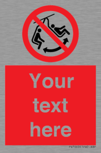 PV7669: Custom prohibition Do not swing the chair