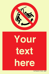 PV7669: Custom prohibition Do not swing the chair