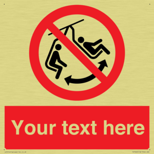 PV7669: Custom prohibition Do not swing the chair