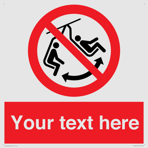 PV7669: Custom prohibition Do not swing the chair