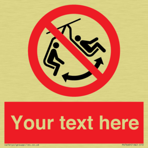 PV7669: Custom prohibition Do not swing the chair