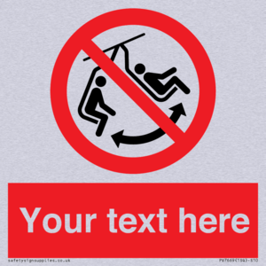 PV7669: Custom prohibition Do not swing the chair