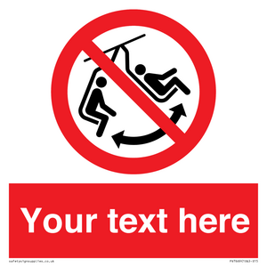 PV7669: Custom prohibition Do not swing the chair