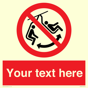 PV7669: Custom prohibition Do not swing the chair