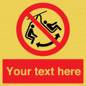 PV7669: Custom prohibition Do not swing the chair