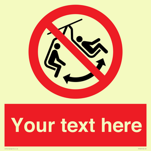 PV7669: Custom prohibition Do not swing the chair