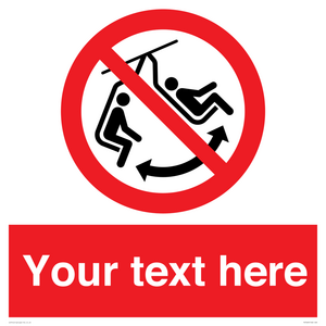 PV7669: Custom prohibition Do not swing the chair