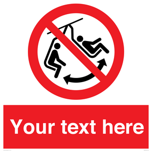 PV7669: Custom prohibition Do not swing the chair