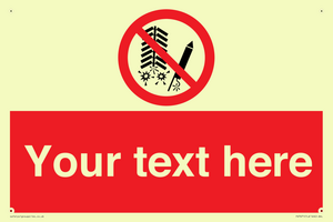 PV7671: Custom prohibition Do not set off fireworks