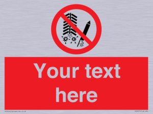 PV7671: Custom prohibition Do not set off fireworks