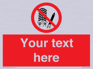 PV7671: Custom prohibition Do not set off fireworks