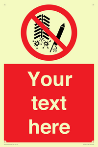 PV7671: Custom prohibition Do not set off fireworks