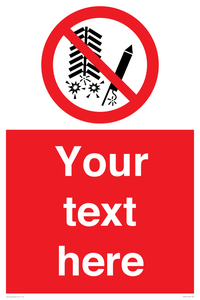 PV7671: Custom prohibition Do not set off fireworks