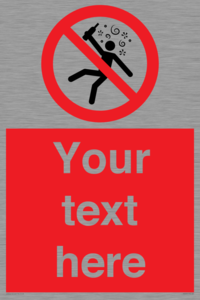 PV7674: Custom prohibition Not for people in the state of intoxication