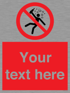 PV7674: Custom prohibition Not for people in the state of intoxication