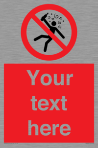 PV7674: Custom prohibition Not for people in the state of intoxication