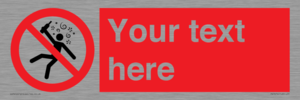 PV7674: Custom prohibition Not for people in the state of intoxication
