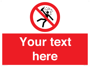 PV7674: Custom prohibition Not for people in the state of intoxication