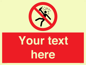 PV7674: Custom prohibition Not for people in the state of intoxication