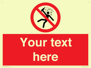PV7674: Custom prohibition Not for people in the state of intoxication