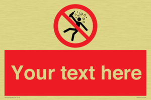 PV7674: Custom prohibition Not for people in the state of intoxication