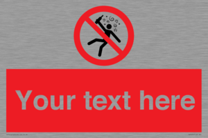 PV7674: Custom prohibition Not for people in the state of intoxication