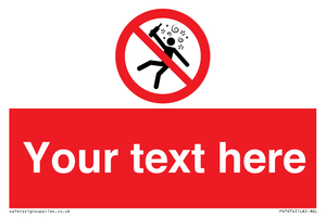 PV7674: Custom prohibition Not for people in the state of intoxication