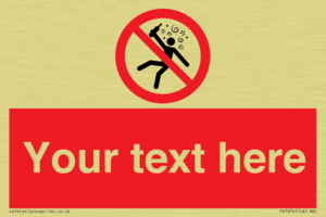 PV7674: Custom prohibition Not for people in the state of intoxication