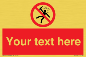 PV7674: Custom prohibition Not for people in the state of intoxication