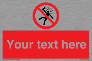 PV7674: Custom prohibition Not for people in the state of intoxication