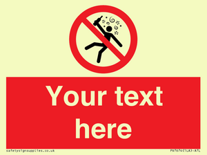 PV7674: Custom prohibition Not for people in the state of intoxication