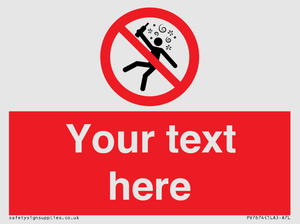 PV7674: Custom prohibition Not for people in the state of intoxication