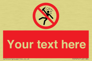 PV7674: Custom prohibition Not for people in the state of intoxication