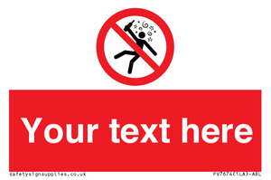 PV7674: Custom prohibition Not for people in the state of intoxication