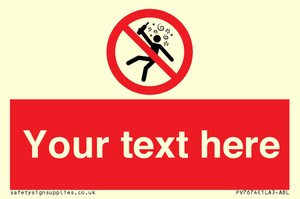 PV7674: Custom prohibition Not for people in the state of intoxication