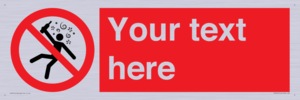 PV7674: Custom prohibition Not for people in the state of intoxication
