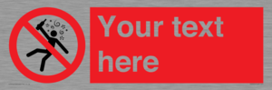 PV7674: Custom prohibition Not for people in the state of intoxication