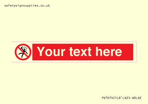 PV7674: Custom prohibition Not for people in the state of intoxication