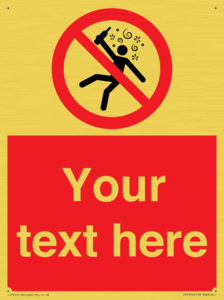 PV7674: Custom prohibition Not for people in the state of intoxication