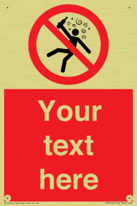 PV7674: Custom prohibition Not for people in the state of intoxication