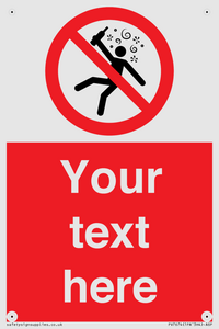 PV7674: Custom prohibition Not for people in the state of intoxication