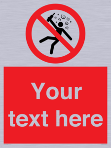 PV7674: Custom prohibition Not for people in the state of intoxication