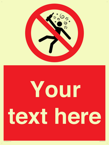 PV7674: Custom prohibition Not for people in the state of intoxication