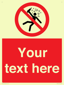 PV7674: Custom prohibition Not for people in the state of intoxication