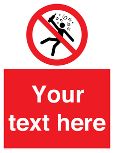 PV7674: Custom prohibition Not for people in the state of intoxication