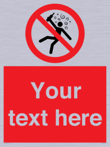 PV7674: Custom prohibition Not for people in the state of intoxication