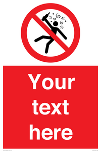 PV7674: Custom prohibition Not for people in the state of intoxication