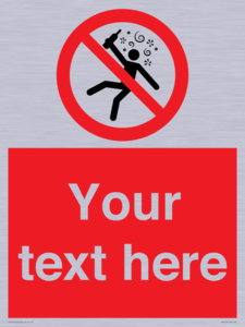 PV7674: Custom prohibition Not for people in the state of intoxication