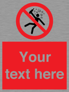 PV7674: Custom prohibition Not for people in the state of intoxication
